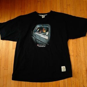 Ecko Unltd. skate shirt with a holographic detail "They Cant See Us"